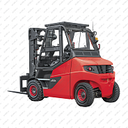 Электрический автопогрузчик Linde E80/900 8 т 80/1240 В/Ач