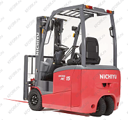 Вилочный электропогрузчик Nichiyu 1,6 т 48/645 В/Ач 3 опоры