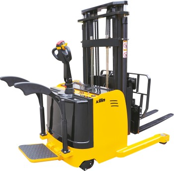 Штабелер самоходный 1,25 т 2,5 м XILIN CQDH12A-I с раздвижными вилами и противовесом, с платформой