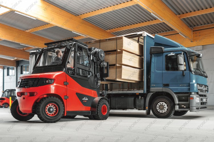 Вилочный электропогрузчик Linde E60 6 т 80/1240 В/Ач