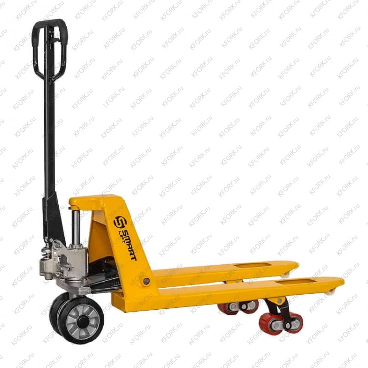 Гидравлическая тележка (рохля) SMARTLIFT SD-S CBY-BF2.5 2500 кг 550х800 мм, RDP, коротковильная
