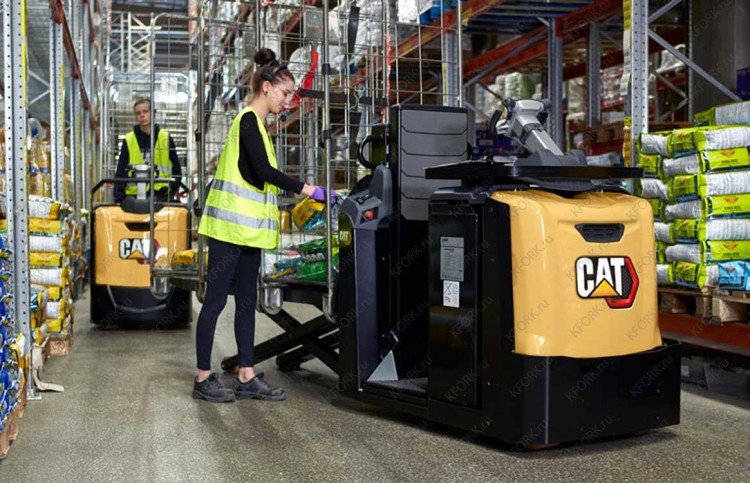 Низкоуровневый подборщик заказов CAT NO20N2X с подъемным механизмом ножничного типа