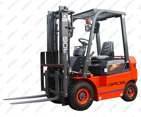 Дизельный погрузчик GROS LG15DT 1,5 тонн