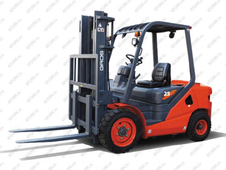 Вилочный дизельный автопогрузчик GROS LG25DT 2,5 тонны