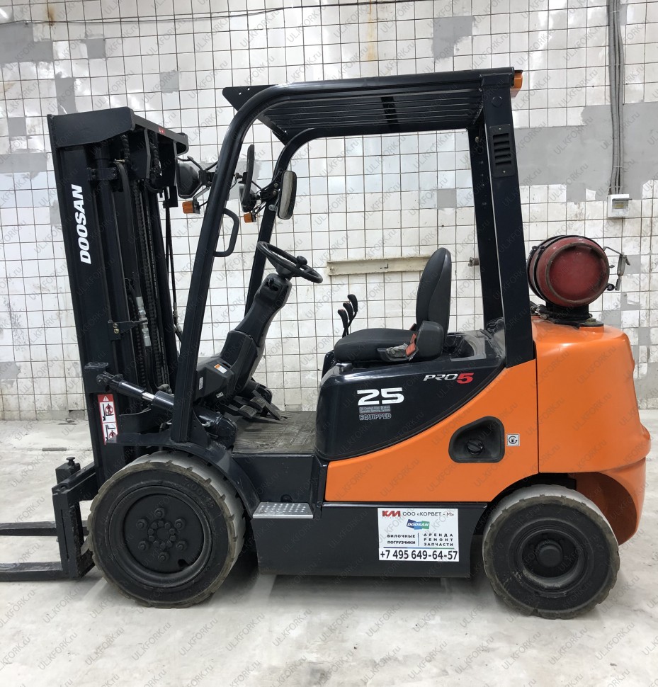 Газ-Бензиновый погрузчик Doosan G25E-5 КМ068 Б/У - купить по выгодным ценам  в Ульяновске